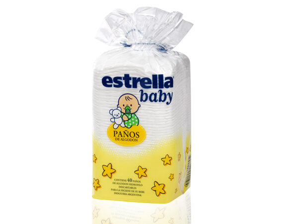 Paños Algodon Estrella Baby x 40un (12)