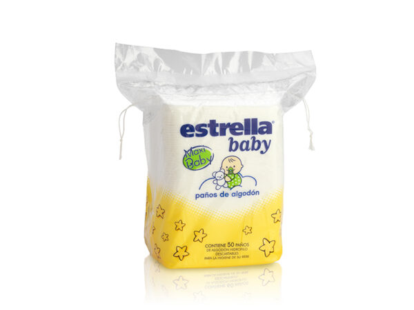 Paños Algodon Estrella Maxi Baby x 50 un (12)