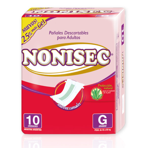 Nonisec Pañal Adulto Clasico Gde c/gel x10 (8)