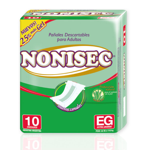 Nonisec Pañal Adulto Clasico XG c/gel x10 (8)