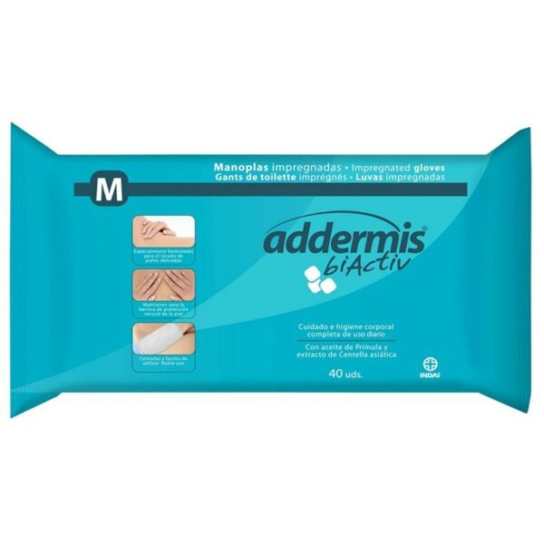 Addermis Biactiv Manoplas Humedas x40 un (10)