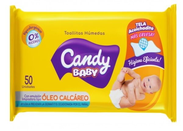 Toalla Humeda Candy Oleo Calcareo FP x50 (24)