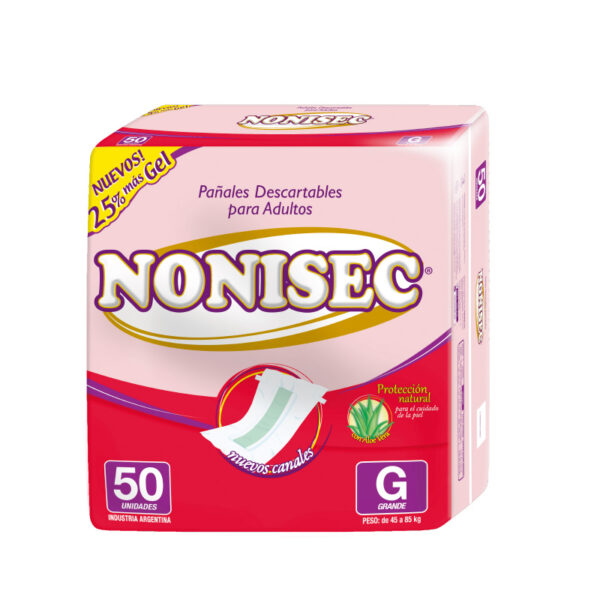Nonisec Pañal Adulto Clasico Gde c/gel x50 (2)
