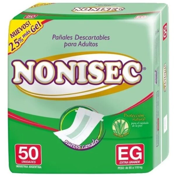 Nonisec Pañal Adulto Clasico XG c/gel x50 (2)