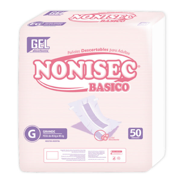Nonisec Pañal Adulto Gde BASICO c/gel x50 (2)