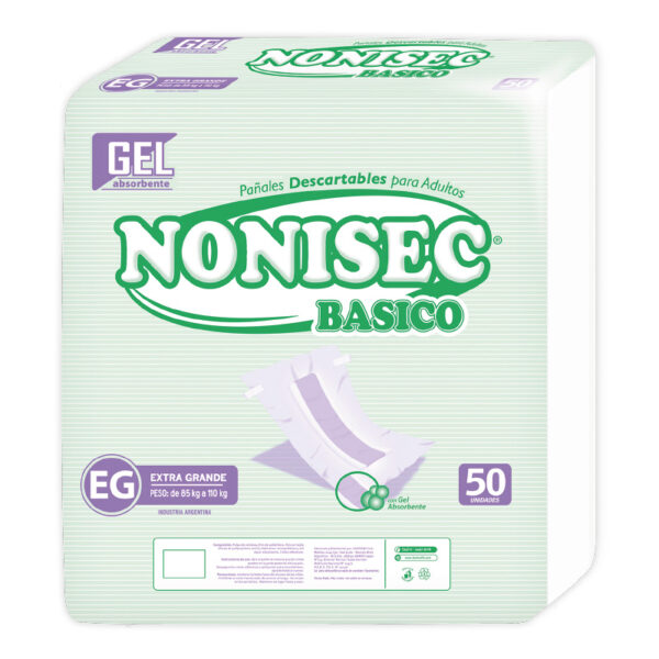 Nonisec Pañal Adulto XG BASICO c/gel x50 (2)