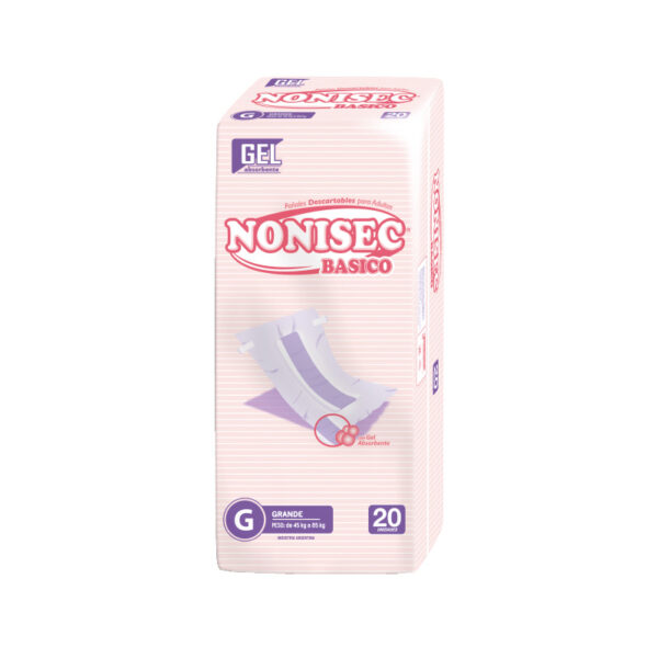 Nonisec Pañal Adulto Grande Basico x 20 un. (4)