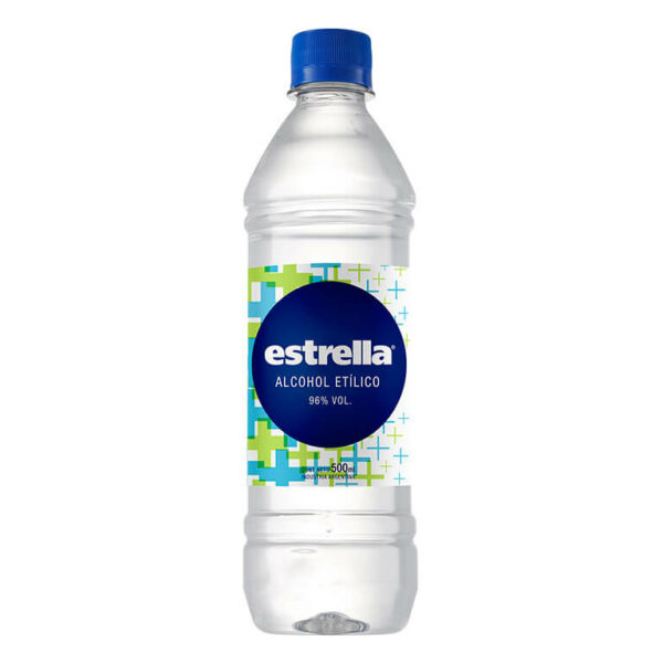 Alcohol Etilico 70% Sanitizante Estrella x 500 cc (24)
