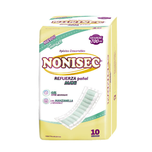 Nonisec Aposito Ref Pañal MAXI c/gel x10 (12)