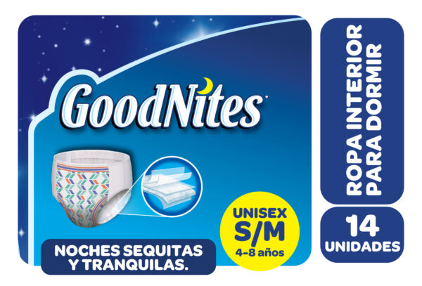 GoodNites Unisex (Azul) Peq/Med x14 (4)