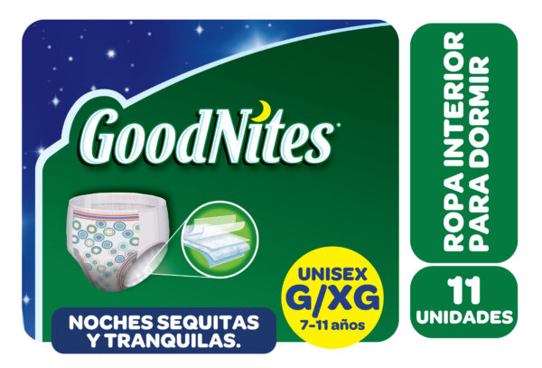 GoodNites Unisex (Verde) Grande/ExtraGrande x11 (4)