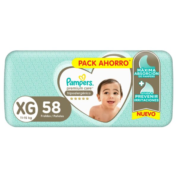 Pampers Premium Care Hiper XG x 58 (2)