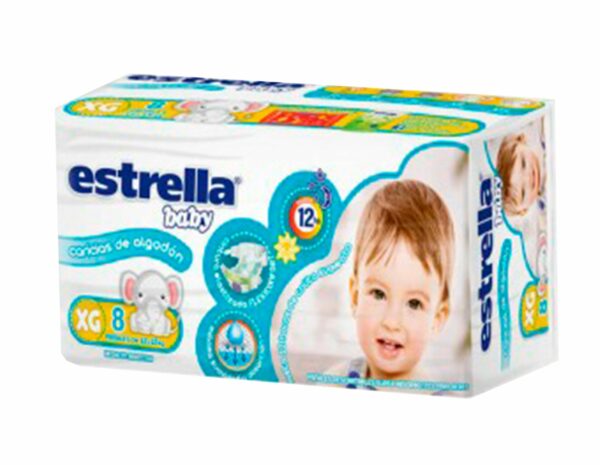 Pañal Estrella Extra Grande Regular x 8 Un (20)